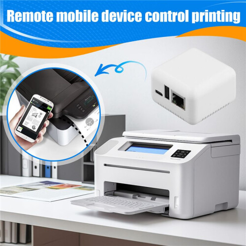 P330  Print Server USB 2.0 Cable Connection Easy Printing, NP330 Cloud Printing Print Server 2