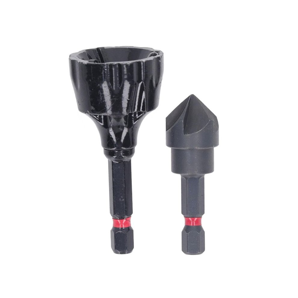 Deburring Chamfer Tool Set, 2Pcs External Internal Rotary Deburring & Chamfer Tool, External Debur Coverage 6032703846160