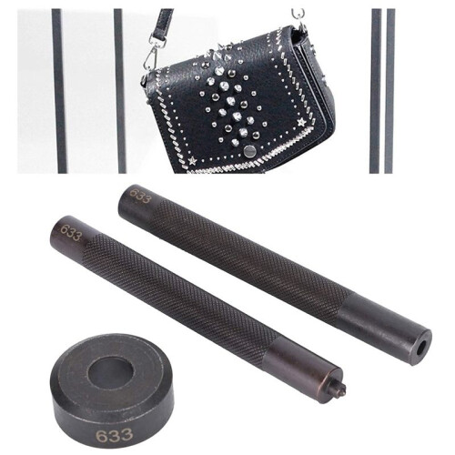 Leather Rivet Setter Tool Kit Anti Slip Snap Button Handcraft Tool Set DIY Accessories Button Mounting Rod Base 1