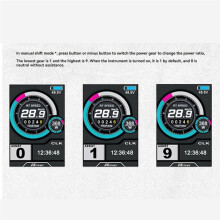 E-Bike UKC1 Färgskärm SM-Kontakt 36V 48V 52V 60V 72V för OMD2-Kommunikationsprotokoll