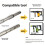 5PCS Hammer Pick Scraping Chisel Set Wall Slotting Masonry Concrete Drill Bit Tile Flat Point Chisels Round Handle 4