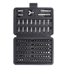 Juego de Puntas de Destornillador con Combinación Múltiple, Caja de 100 Puntas, Juego de Brocas Helicoidales HSS, Accesorio para Carpintería para