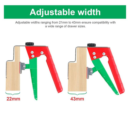 Adjustable Drawer Fixing Clamp, for Easy and Fast Drawer Front Panel Installation, Drawer Jig Woodworking Tools A 1