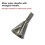 Mango Triangular de 3 Piezas, Longitud de 18 mm, Excepto para Taladro de Pulido de Tornillo de Rebaba, Herramienta de Biselado, Diámetro Adecuado de 7