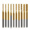 End Mill Sets,10Pcs Titanium Coat End Mill,1/8Inch Shank 0.6-1.5mm Micro-Type End Mill Engraving Bits CNC Router Bits 1