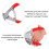 Canvas Stretching Pliers Spring Handle Stretcher Bars Framing Tool 12CM Width Red Shank Oil Painting Tool 5