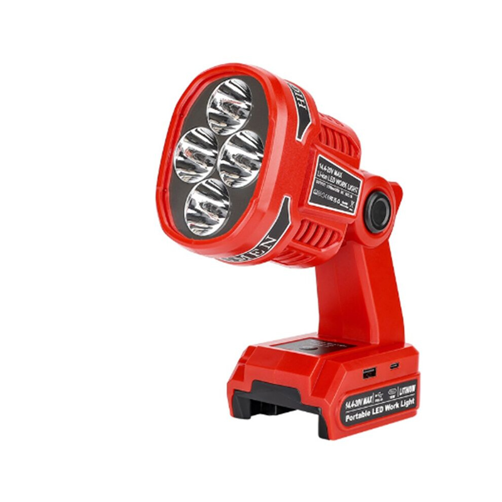 For 14.4-20V Lithium Ion Batteries Led Work Light Jobsite Light Cordless Handheld Spotlight 4713782975621