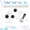 42-Piece  Ink Tool Set, Includes 2 Round  Smudge Tools and 40 Replacement Foam Pads for Drawing Smudge Mixtures 3