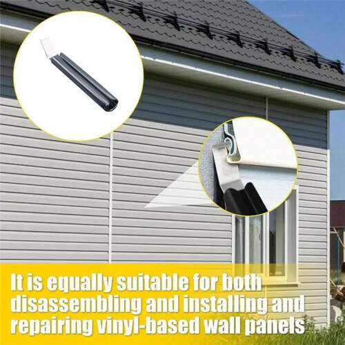 Siding Tool Siding Zipper Tool with Long Non-Slip Grip Handle House Side Installation Tool Deck Board Removal Tool Home 1