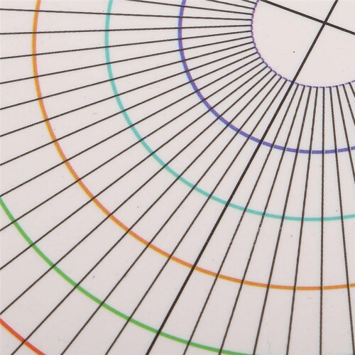 Pottery Clay Divider Tool Equal Circle Protractor Rotary Disc Ceramic Pottery Trimmer Tool Circle Scale Ruler 2