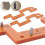 Arc Grooving Auxiliary Tool Handlefree Slotting Mold Woodworking Round Corner Radius Template for Wardrobe Handle 1