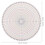 Pottery Clay Divider Tool Equal Circle Protractor Rotary Disc Ceramic Pottery Trimmer Tool Circle Scale Ruler 9