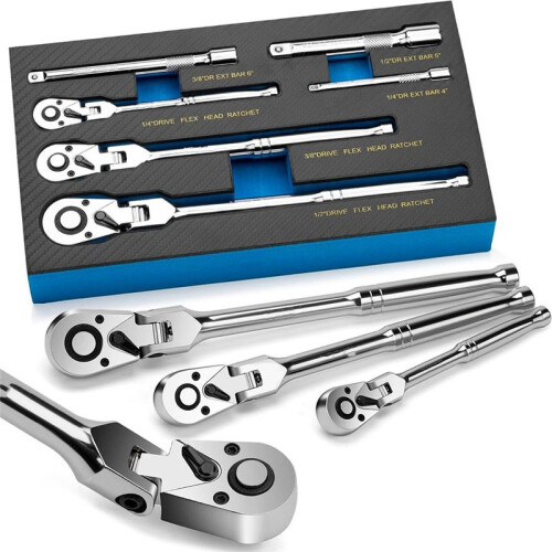 6 PCS Labor-Saving Ratchet Rotatable Multi-Purpose Screwdriver Screwdriver Set Hardware Tool Combination Screwdriver 1