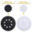 10 Pcs Soft Density Interface Pads 5inch 8 Holes Hook and Loop Sponge Cushion Buffer Backing Pad Sanding Interface Pad 5