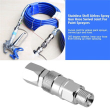 1/4Inch Stainless Steel Pistole Airless Paint Sprayer Hose Airless High-Pressure Sprayer Hose Swivel Joint