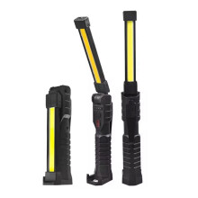 Linterna de Trabajo LED COB Recargable por USB con Indicador de Capacidad de Energía, Linterna de Mano para Reparación de Automóviles Al Aire Libre