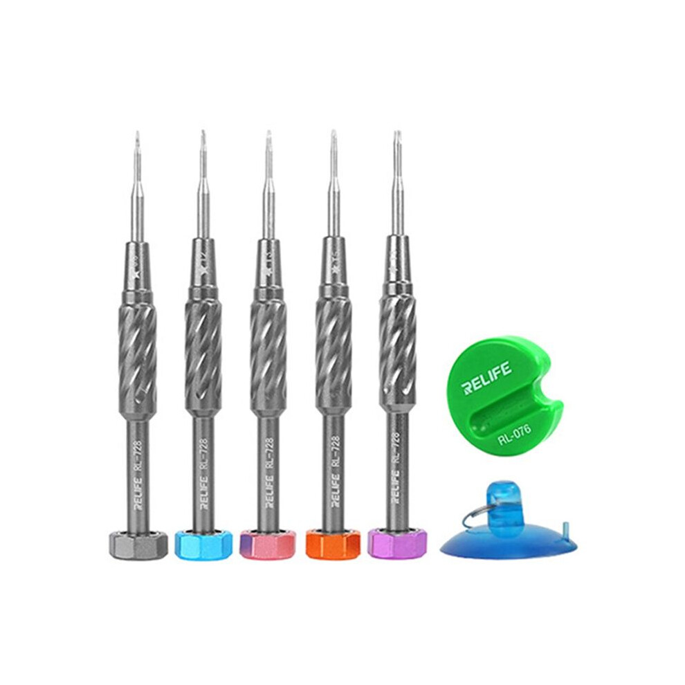 Relife Rl-728A Screwdriver Set For Phone And Laptop Repair Strong Magnetic Disassembly S2 Sturdy Bolt Driver Tools 6033968541470