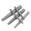5 PCS Screw Extractor Set,Square Type Straight Fluted Screw Extractor Set Easy Out Removal Tool 1