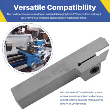 Vertical Thread Holder Avoid Lathe Tailstock for MGEHR1616-1.5 Thread Insert Pitch 0.75-3mm Mechanical Lathe
