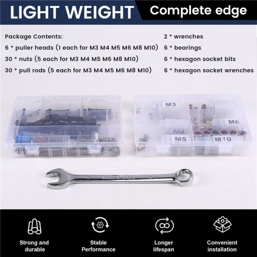 Manual Rivet Nut Tool Rivet Nut Gun Drill Adapter Tool Pull Female  Rivet Tool M3 M4 M5 M6 M8 M10 Rivet Tool 1