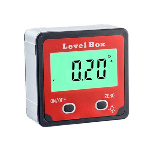 4x90 Degree 2 Button Digital Display Inclination Box Digital Level Protractor Slope Ruler Digital Display Angle Meter