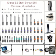 Ratchet Screwdriver Set,42-in-1 Magnetic Screwdriver Set with Disassemble Ratchet Handle,Multipurpose DIY Repair Tool