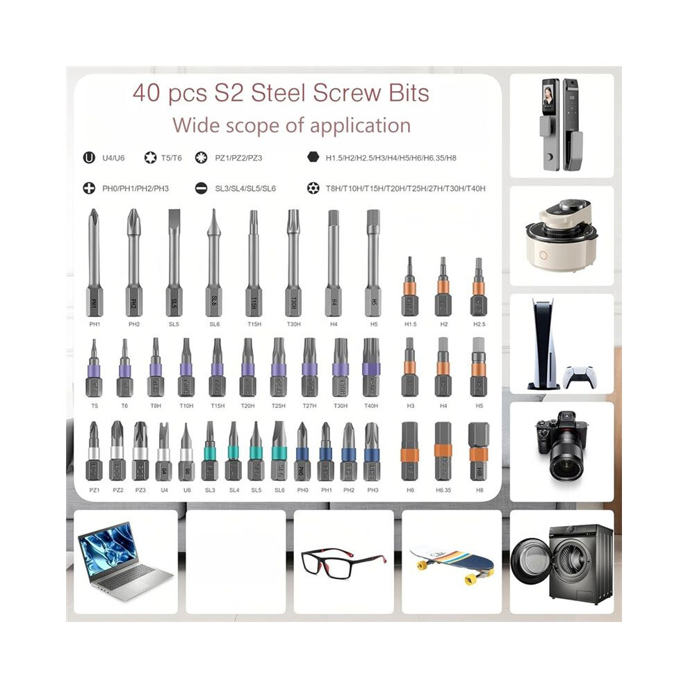 Ratchet Screwdriver Set,42-In-1 Magnetic Screwdriver Set With Disassemble Ratchet Handle,Multipurpose Diy Repair Tool 6031742513736