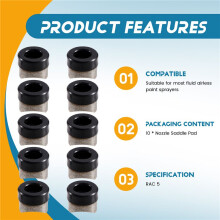 Nozzle Saddle Pad Paint Sprayer Seal End Washer Airless Nozzle Airless Spray Gun Nozzle Accessories RAC 5
