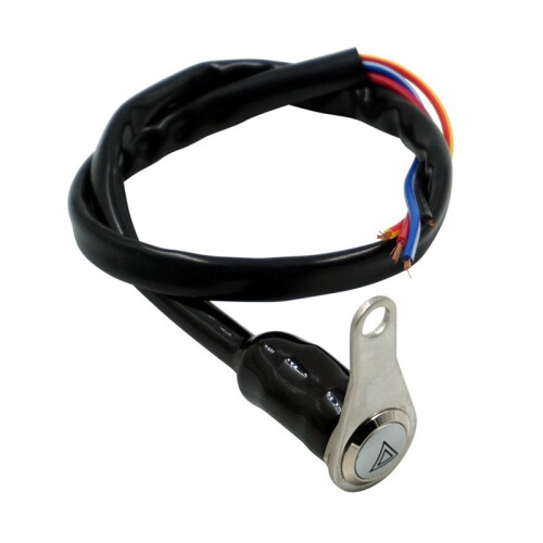 Motorcycle  Handlebar Mount Push Button 12V Work Light LED +OFF Metal Button Dual Flash 2