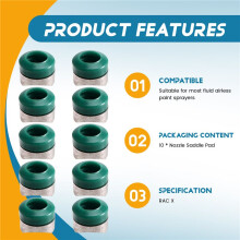 Nozzle Saddle Pad Paint Sprayer Seal End Washer Airless Nozzle Airless Spray Gun Nozzle Accessories RAC X