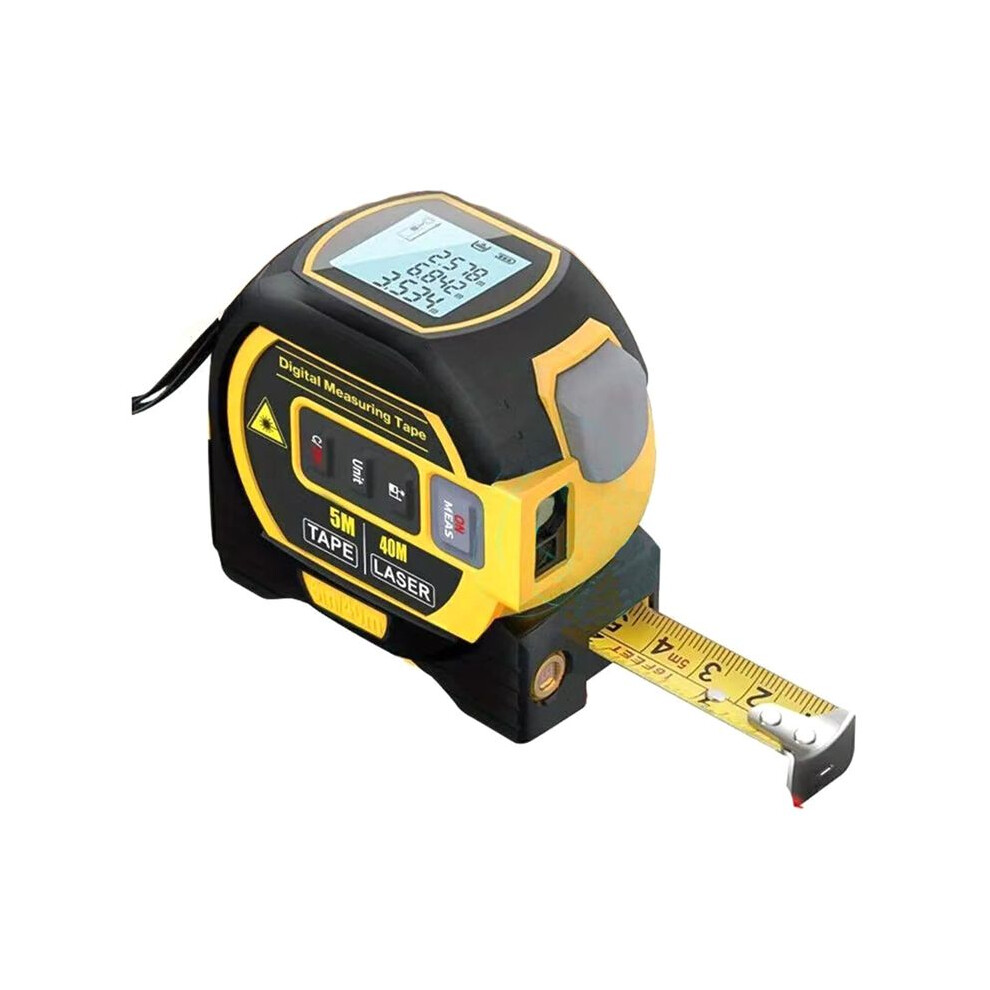 3 In 1 Digital Laser Measure 40M 131Ft Autolock Measuring Tape Top Lcd Display Tape Measures 6032368590422
