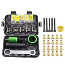 Electric Aerodynamic Rivet Tool Kit Rivet Nut Tool Kit with M3M4M5M6M8 Rivet Drill Bit Adapter Nut Pull Riveting Tool