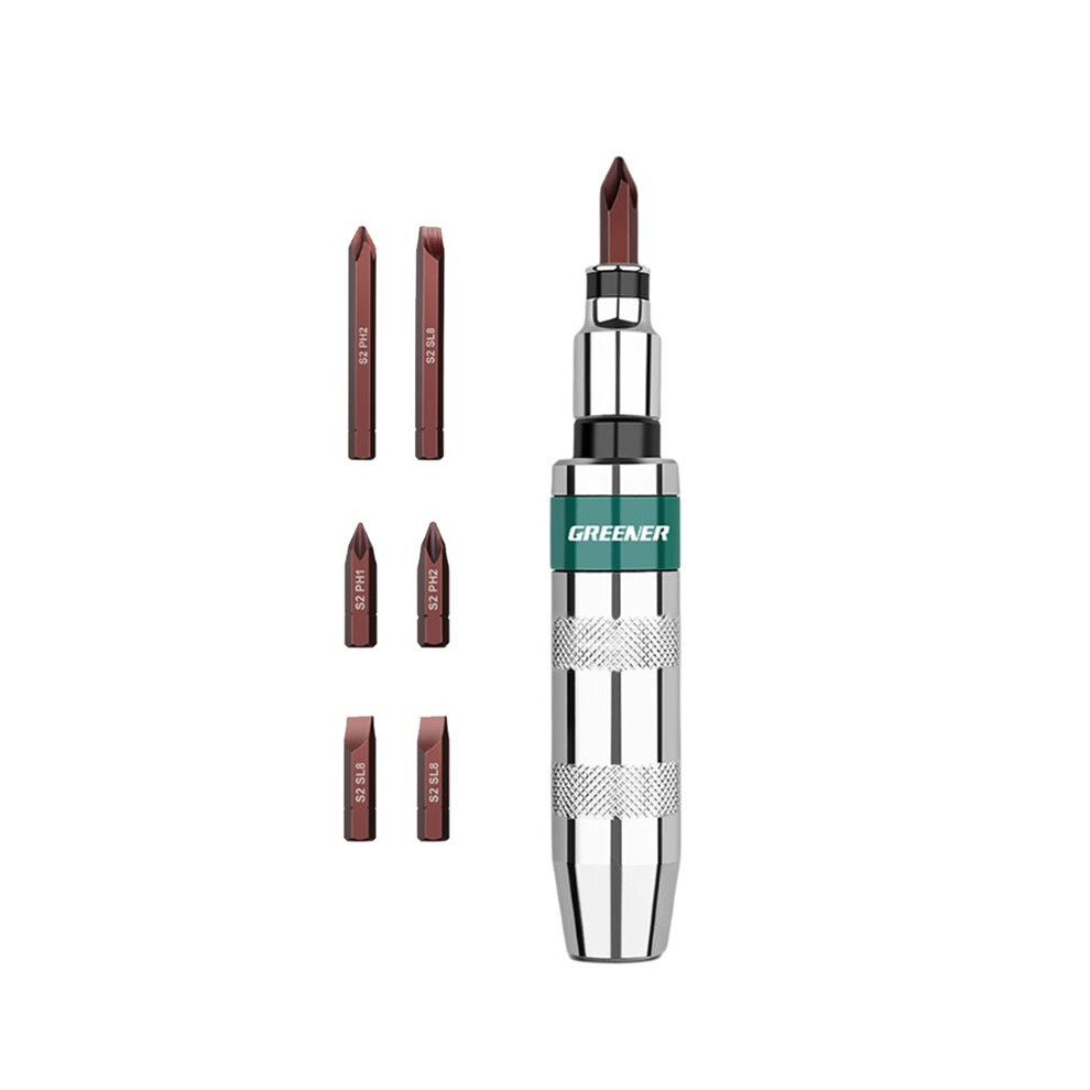 Greener Industrial Grade Impact Screwdriver Percussion Screwdriver High Strength Hammer Impact Screwdriver 6033887387876