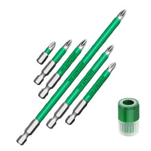 GREENER Magnetic Durability Screwdriver Drill Bit Set, Anti-Slip Magnetic Electric Screwdriver Set 25 50 65 70 90 150mm