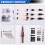 Rivet Nut Tool Riveting Manual Threaded Hand Riveter Inserts Metal License Plate Rivet or Threads for Cars Tool 1