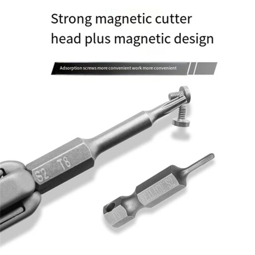 Titanium Alloy Torx Screwdriver Magnetic Suction Extendable  Screwdriver Portable Disassembly Antiskid Tool. 2