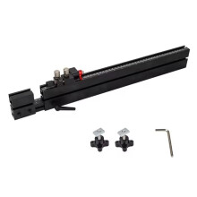 Trilho em T com Alinhamento Rápido para Serras de Mesa para Marcenaria, Medidores de Esquadria, Linhas Centrais de 38 mm da Base, Extensíveis de 560