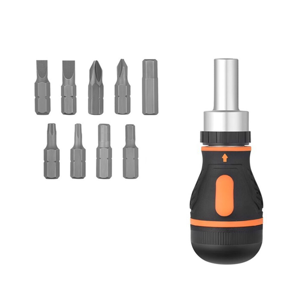 9 In 1 Adjustable Ratcheting Screwdriver Set Magnetic Nut Driver Tools Multifunctional Repair Hand Screwdriver 6031461041305