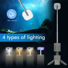 Telescopische Buitenkampeerlamp, 14000 MAh, Draagbare LED-Werklamp met -Luidspreker voor Noodgevallen, Wandelen en Vissen.