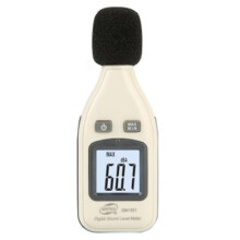 Medidor de Ruido 37MD, Medidor de Nivel de Presión Sonora ABS con Amplios Rangos de Medición para el Hogar.
