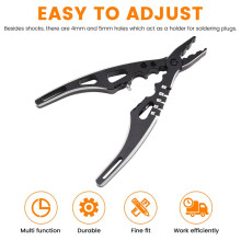 Professionele Multifunctionele Tool met Metalen Klem en Schokdemper, Kogelkopclip voor RC 1/8 1/10 1/14 RC-Autocrawler, Zwart