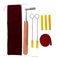 Professional Piano Tuning Kit - 8-Piece Set with Tuning Hammer and Mutes for Grand and Upright Pianos