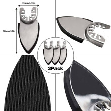 246Pcs Oscillating Tool Sanding Pad Kit, 3Pcs Triangle Sanding Pads and 3Pcs Finger Sanding Pad, 240Pcs Sandpaper