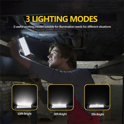 USB Rechargeable Work Light Car Repair Handheld Light Workshop Repair Light with Magnet Hook LED Work Light 1