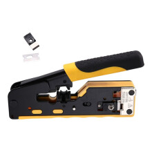 RJ45 Cat7 Crimp Tool Ethernet Crimping Tool Wire Cutter Crimper for Cat7 Cat6a Cat6 Cat5e Pass Through Connectors