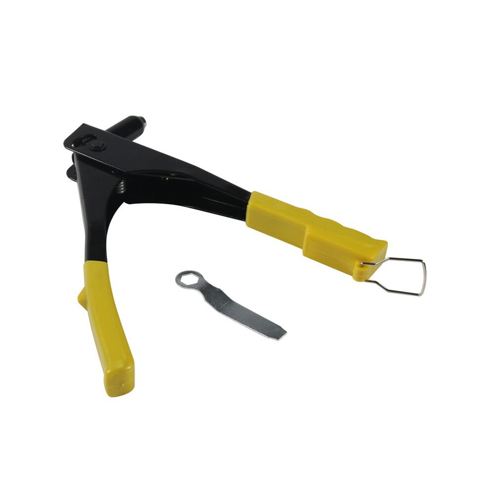 Heavy Duty Riveter Riveting Machine With 4 Rivet Machine Nozzles And 1 Wrench Hand Tools Rivet Nut Tool Yellow 6031094916520