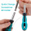 4 PCS Bit Driver Handle, 1/4 Driver Handle Magnetic Screwdriver Bit Drivers Magnetic Bits Holder Screwdriver Handles 6