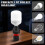 LED Work Light for  12V Li-Ion Battery E27 Light Bulb Socket Adapter Protable Flashlight Flood Light 7