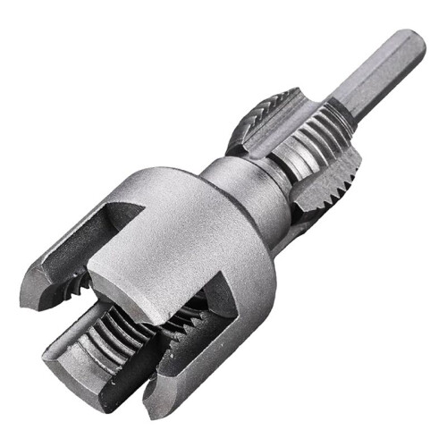 Integrated Internal & External Pipe Threading Tool, Electric Drill Compatible Pvc Pipe Threader Kit, 1/2inch 1