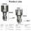Integrated Internal & External Pipe Threading Tool, Electric Drill Compatible Pvc Pipe Threader Kit, 1/2inch 8